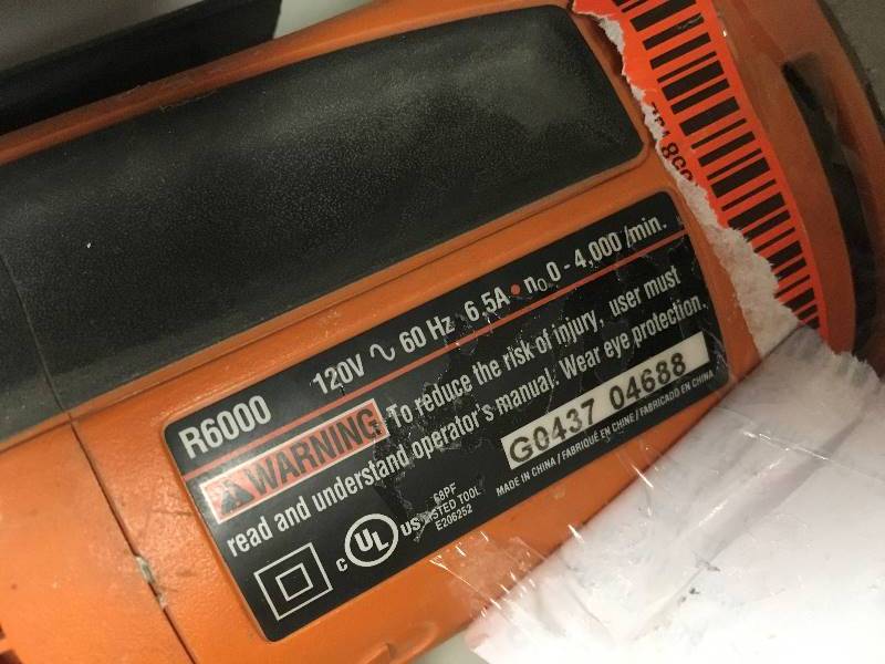 lot 32 image: Ridgid Heavy Duty 6.5 Amp, 120 Volt, Corded VSR Drywall Screwdriver used in working condition