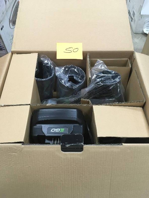 lot 50 image: EGO Power Backpack Blower, 600 CFM Cordless Backpack Blower not used