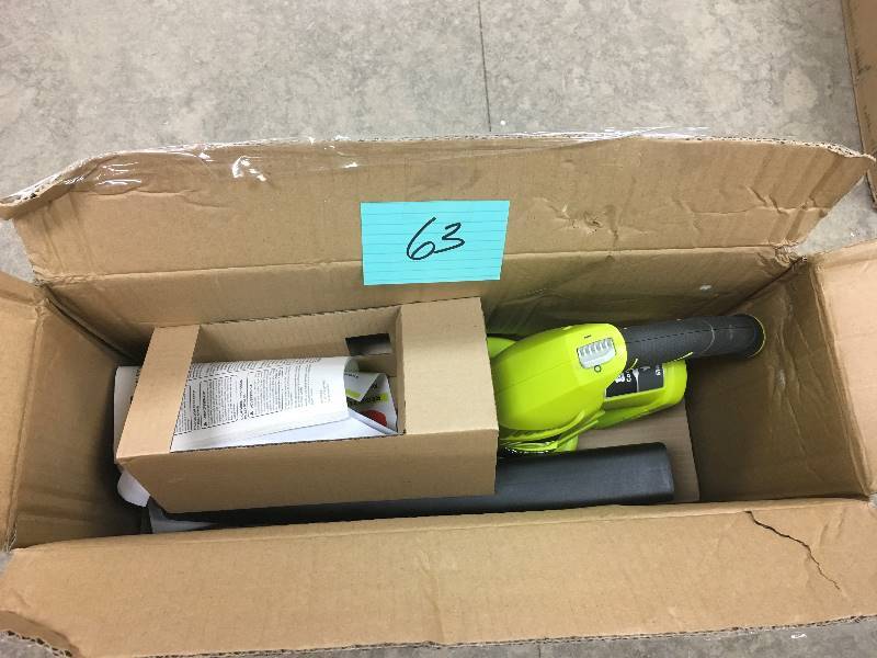 lot 63 image: Ryobi 18Volt Hybird Blower (Tool Only) not used