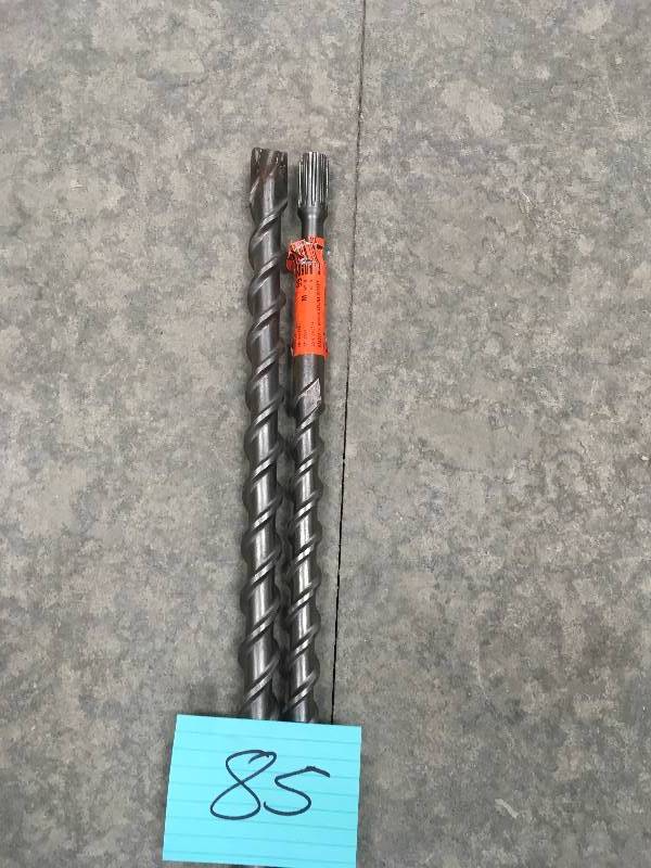lot 85 image: Bosch  SDS-max Speed-X Carbide Rotory Hammer Drill Bit- Lot of 2 not used
