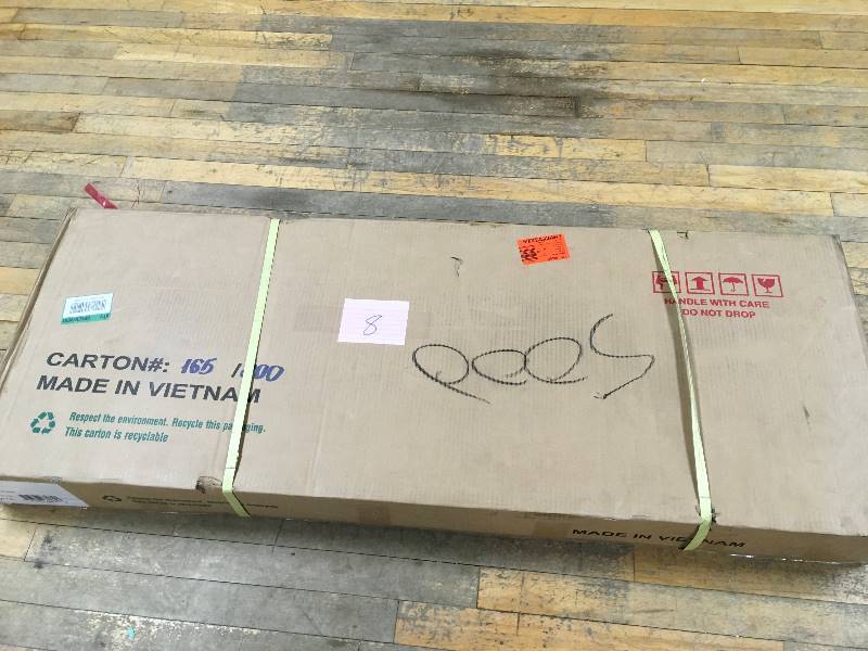 lot 8 image: International Concepts Shaker Console Table open box not used