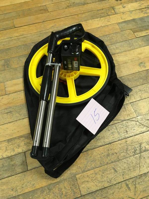 lot 15 image: TR Industrial FX Series Collapsable Measuring Wheel open box not used