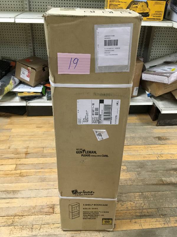 lot 19 image: Furinno Jaya Simply Home MDF Bookcase open box not used