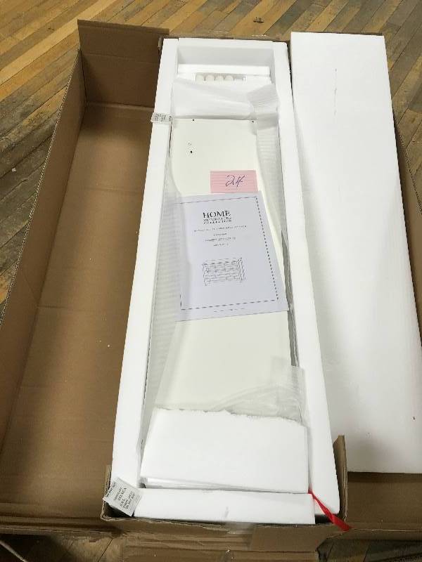 lot 24 image: Home Decorators Collection Picket Fence 48.1 L x 14.8 W open box not used