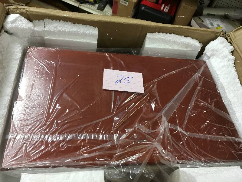 lot 25 image: Hampton Bay Jewelry Armoire 40 H Hazelbrown open box not used
