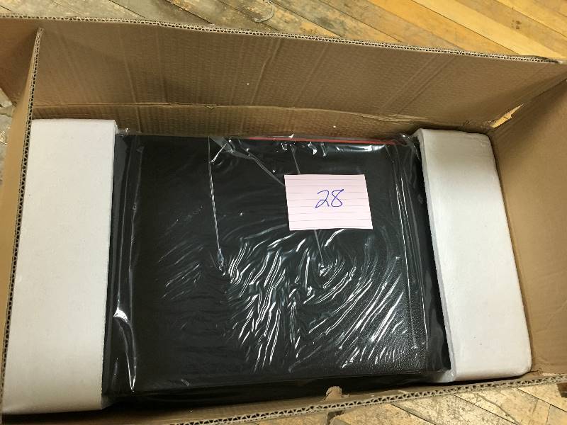 lot 28 image: Mail Boss Mail Manager Locking Post-Mount Mailbox with High Security Patented Lock, Black open box not used