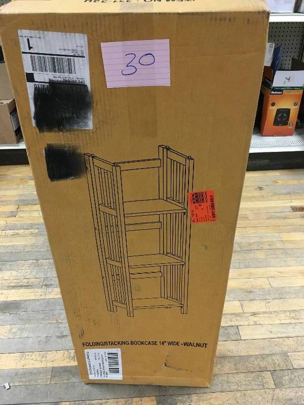 lot 30 image: Yu Shan Co USA Ltd 3-Shelf FoldingStackable Bookcase 14W