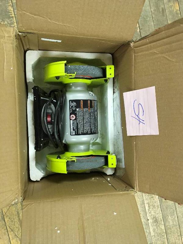 lot 54 image: Ryobi 6 in Bench Grinder used in working conditions