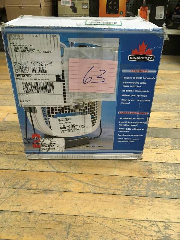 lot 63 image: Seabreeze Cool Sweep Cooling Fan