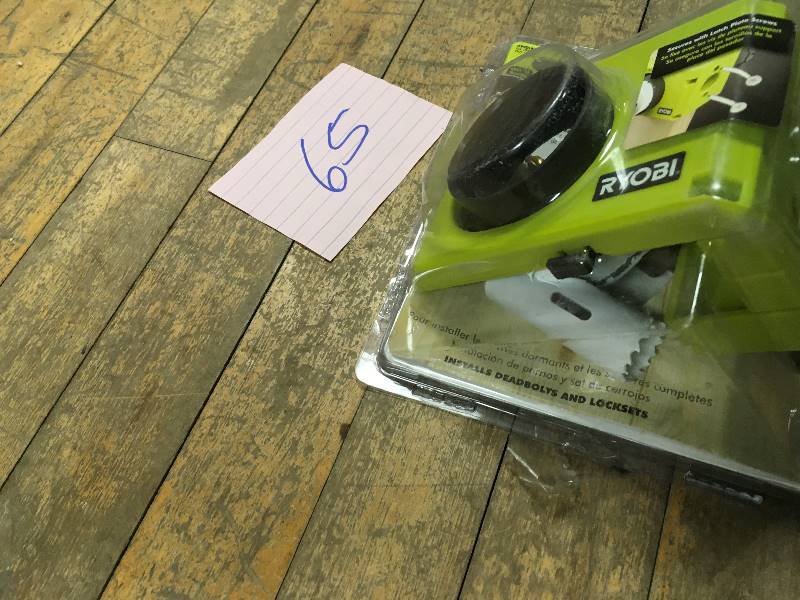 lot 65 image: Ryobi WoodMetal Door Lock used
