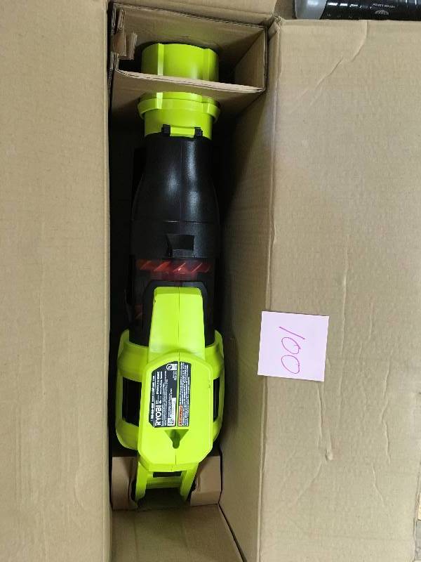 lot 100 image: Leaf Blower Variable-Speed Turbo 40-Volt Lithium-Ion Cordless Jet Fan Gas Like not used