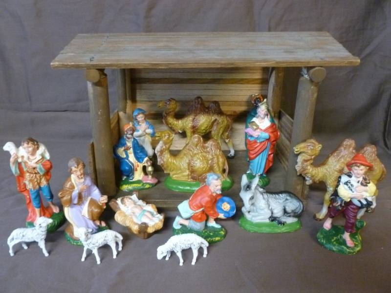 Vintage Nativity Set