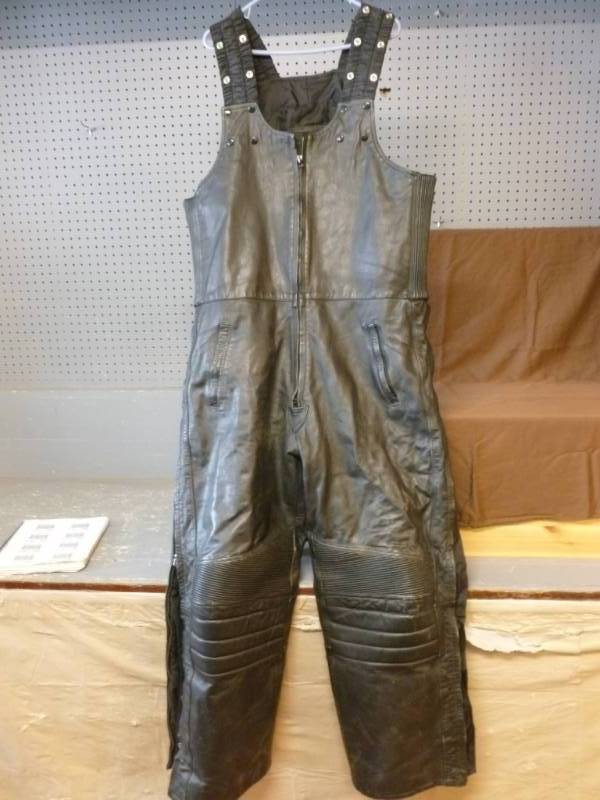 Leather Snowmobile Bibs
