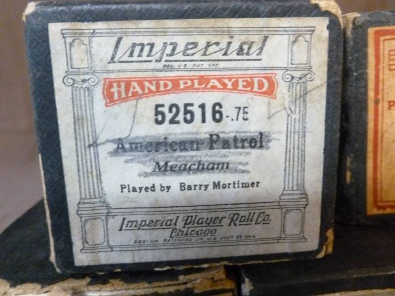 Antique Piano Rolls