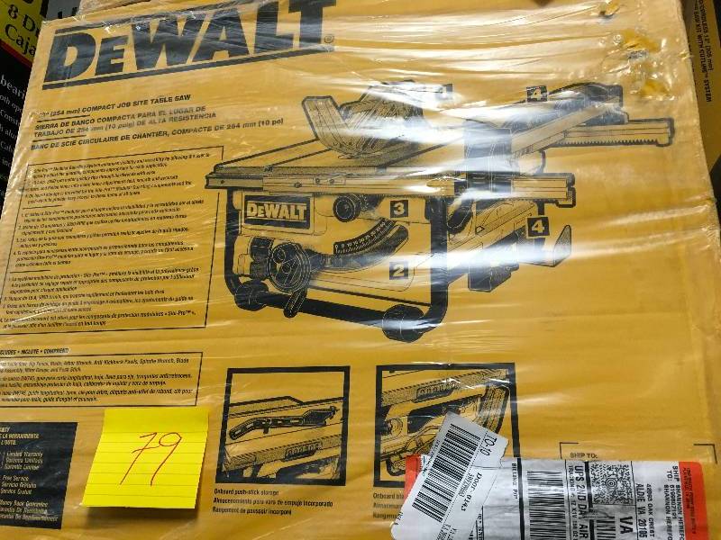 DEWALT 15-Amp Corded 10 in. Compact Job Site Table Saw with Site-Pro Modular Guarding System Model#  DW745  New