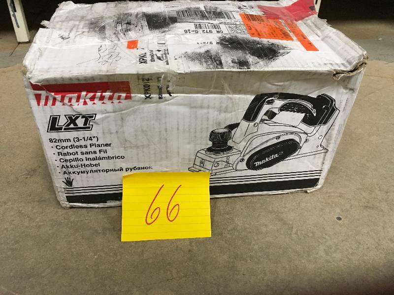 Makita 18-Volt LXT Lithium-Ion 3-14 in. Cordless Planer (Tool-Only) not used