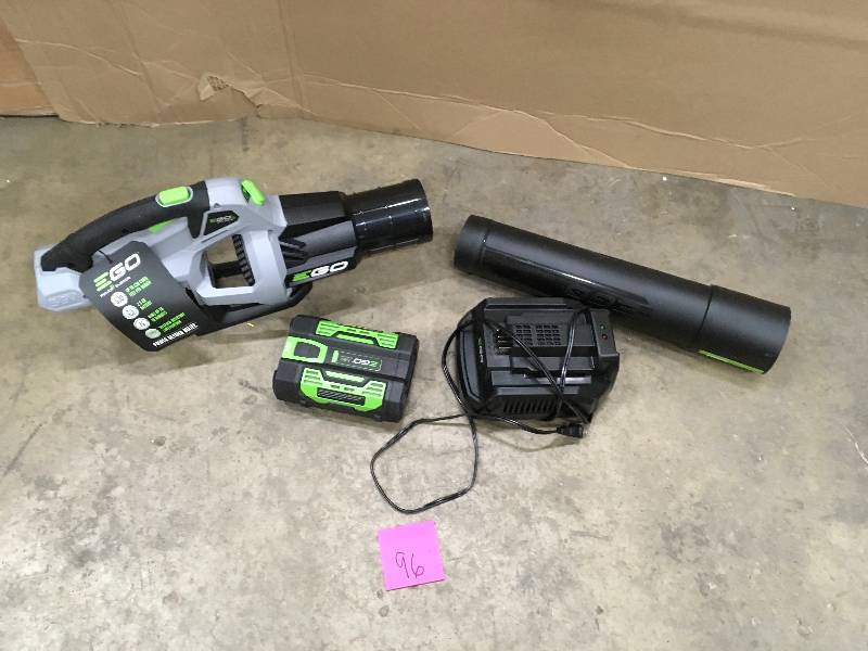 EGO 110 MPH 530 CFM Variable-Speed Turbo 56-Volt Lithium-ion Cordless Electric Blower w 2.5Ah Battery and Charger Included in working conditions