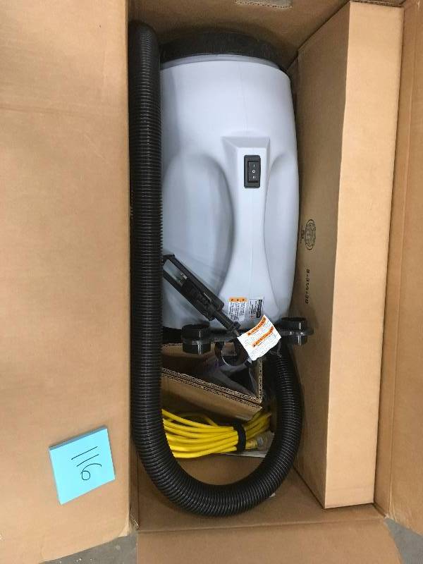 ProTeam QuietPro CN HEPA 10 Qt. Canister Vac with Xover Multi-Surface Telescoping Wand Tool Kit in like new conditions