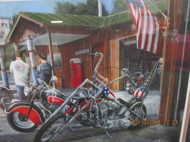 lot 14 image: Supposedly Painted in Memory of Rick Deifel Print Building Dreams Signed and Numbered Certificate of Authenticity