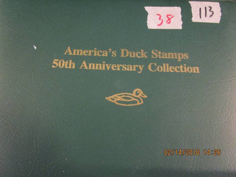lot 38 image: 50th Anniversary Collection Americas Duck Stamps 1934-1985