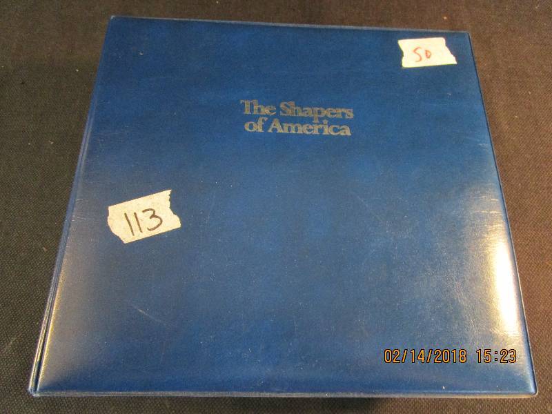 lot 50 image: Rare The Shapers of American First Day of Issue Commemorative Stamp Collection