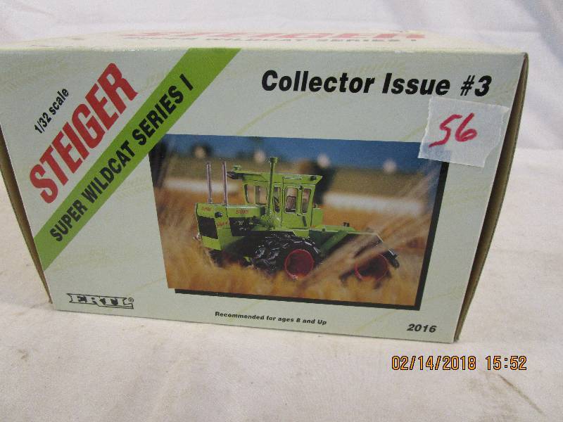 lot 56 image: STEIGER Tractor Ertl Super Wildcat Series I 132 Scale Toy Farmer