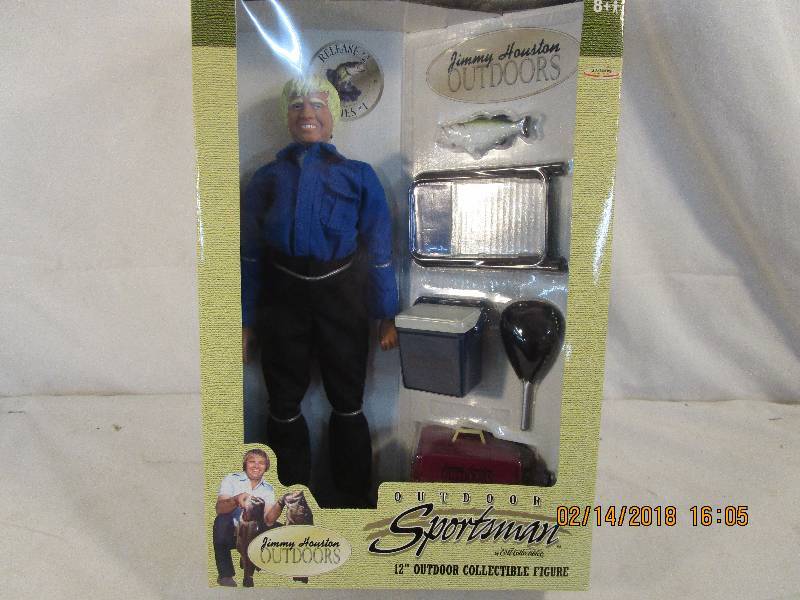 lot 60 image: Outdoor Sportsman 12 Outdoor Collectible Figure Jimmy Houston Outdoors