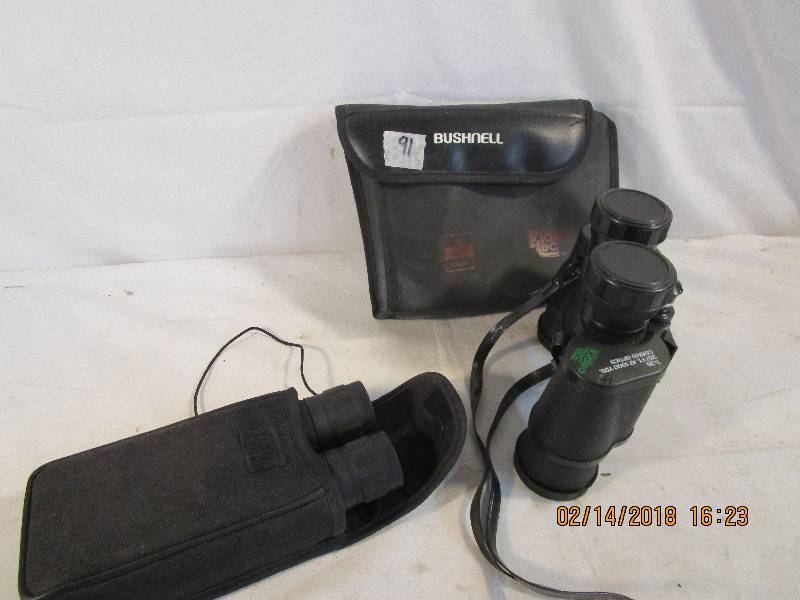 lot 69 image: 2 Sets of Binoculars one Bushnell and Barska