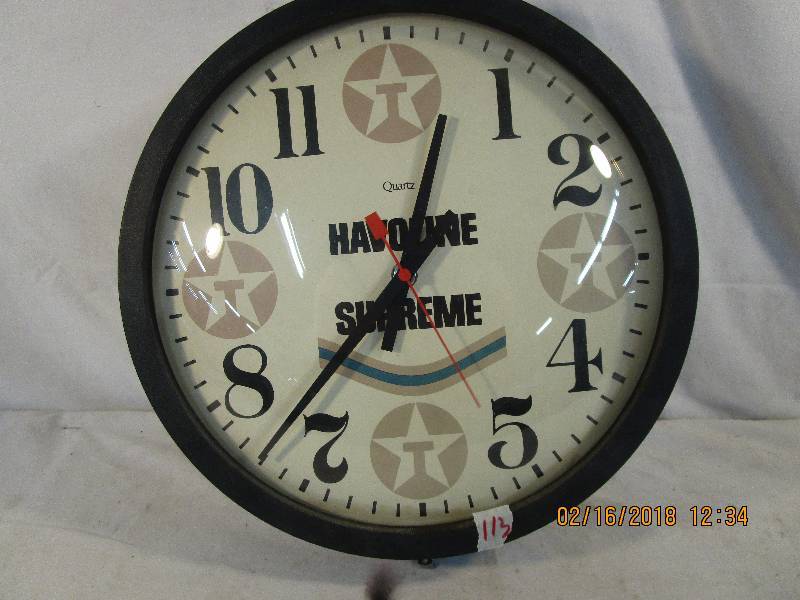 lot 113 image: Havoline Clock Works