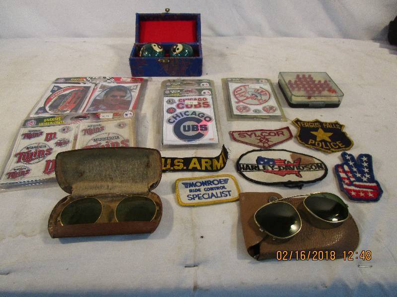 lot 118 image: Various Stickers, Patches, Traveling Games, FonSway Balls and Ray-Ban Glasses