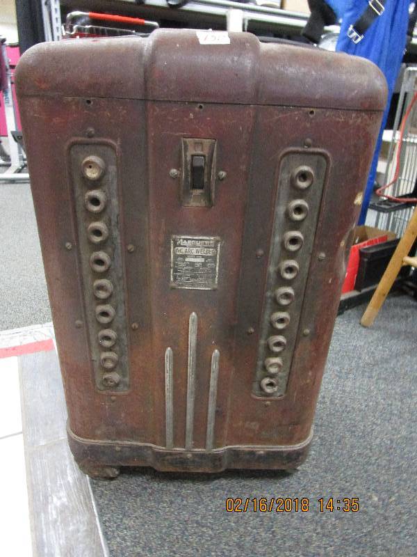 lot 150 image: Old Welder made into a Lamp