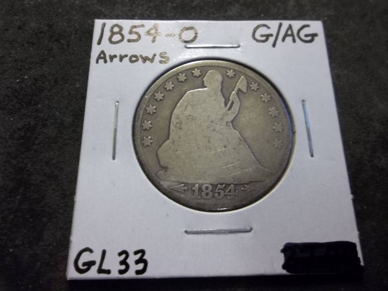 1854 Seated Liberty Half Dollar With Arrows