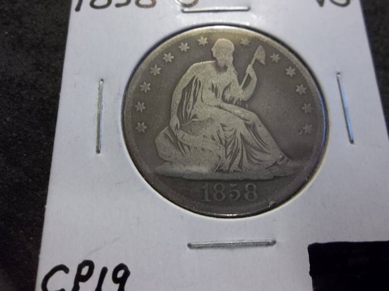 1858 O Seated Liberty Half Dollar
