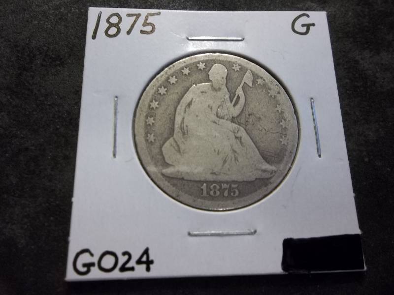 1875 Seated Liberty Half Dollar