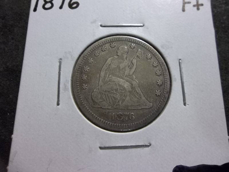 1876 Seated Liberty Quarter