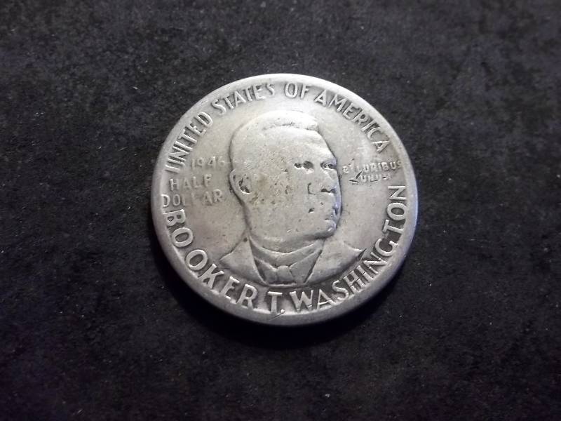 1946 Booker T. Washington Silver Half Dollar Comemmorative