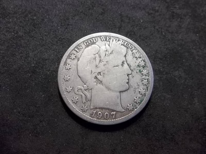 1907 D Barber Half Dollar