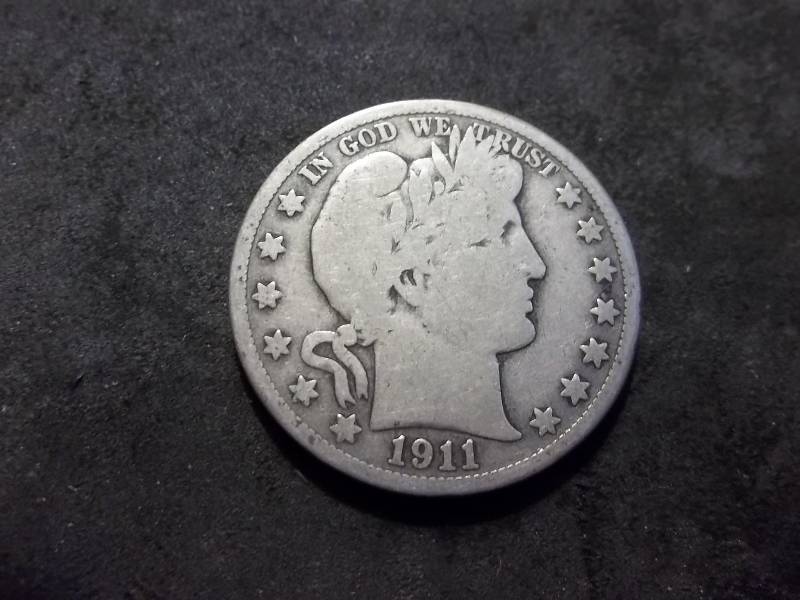 1911 D  Barber Half Dollar