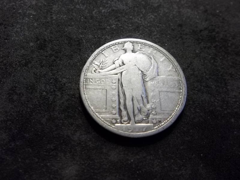 1917 S Standing Liberty Quarter Type 1