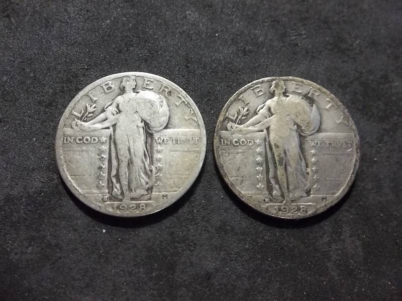 1928 D, 1928 S Standing Liberty Quarters