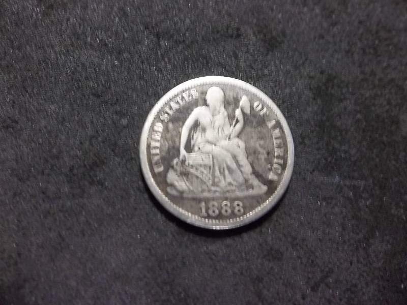 1888 S Seated Liberty Dime