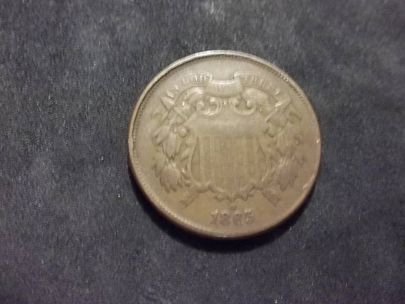 1865 2-Cent Piece