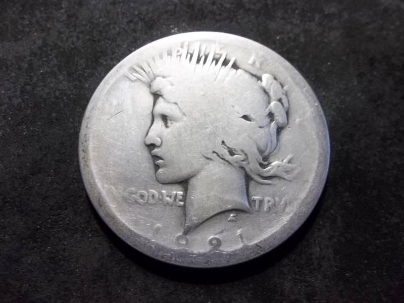 1921  Peace Silver Dollar High Relief