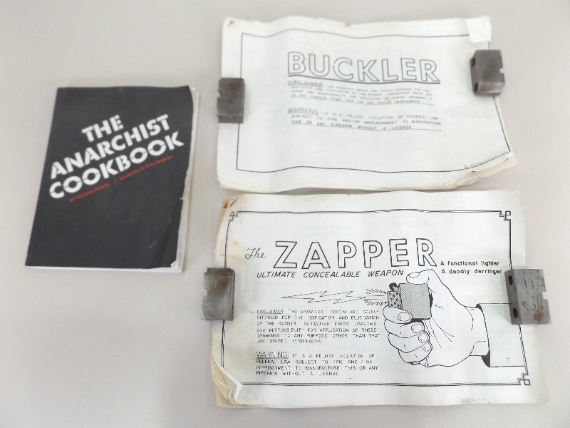 lot 31 image: Vintage Subversive Literature and Blueprints 