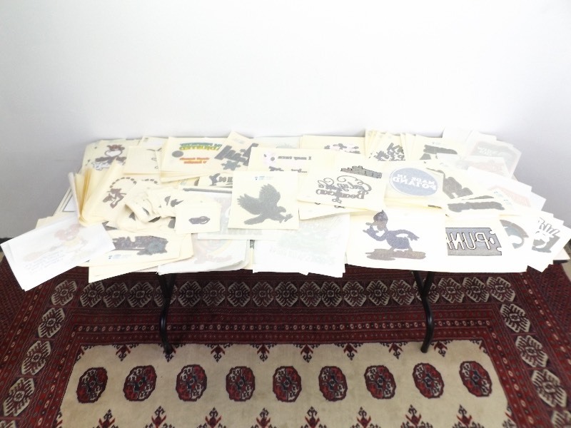 lot 34 image: Large Lot of Vintage 1970s etc. T-Shirt Iron Ons