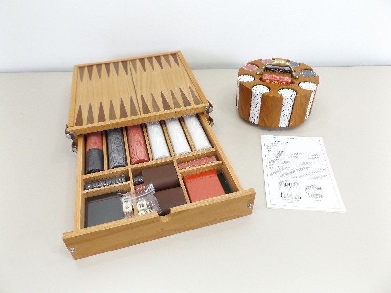 lot 38 image: Lot of NEW Poker, Backgammon, Checkers, etc. Sets