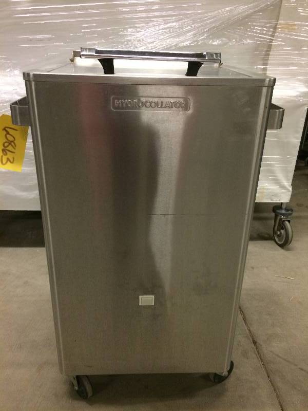lot 10 image: Excellent Working Condition  Chattanooga SS-2 Hydrocollator Hot Pack Heater Mobile Heating Unit - Stainless Steel Ready To Sooth Sore Muscles