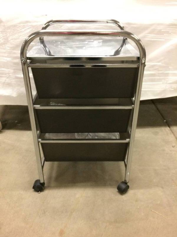Mobile Hospital Medical 3-Tub Drawer Cart Table