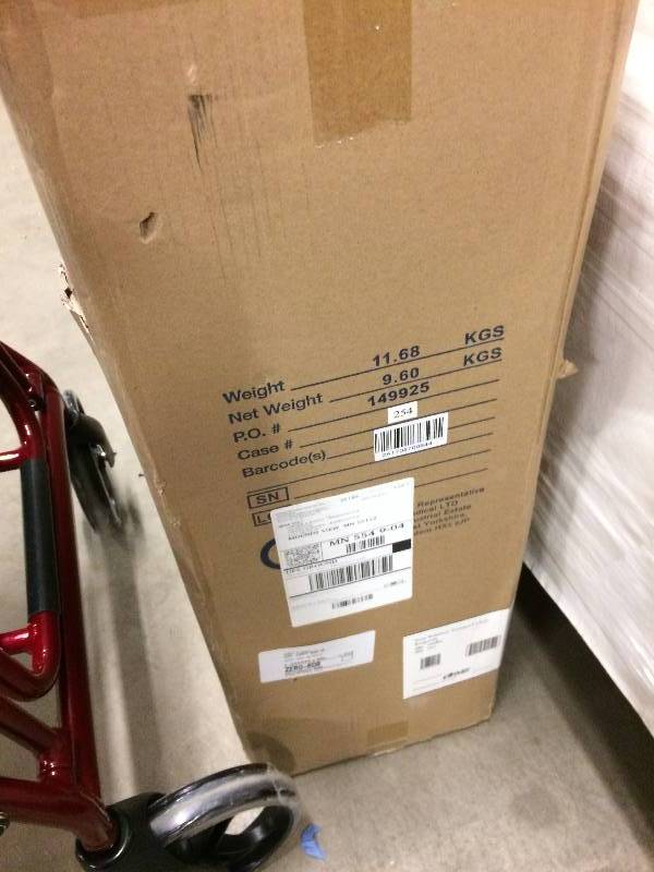 lot 3 image: New In Box Hot Rod Red Drive Medical Duet Dual Function Transport Mobile 300lb Capacity Wheelchair Rollator Walker With Storage For Grocery Shopping & Personal Items - Collapses With Ease When Loading Into Your Vehicle