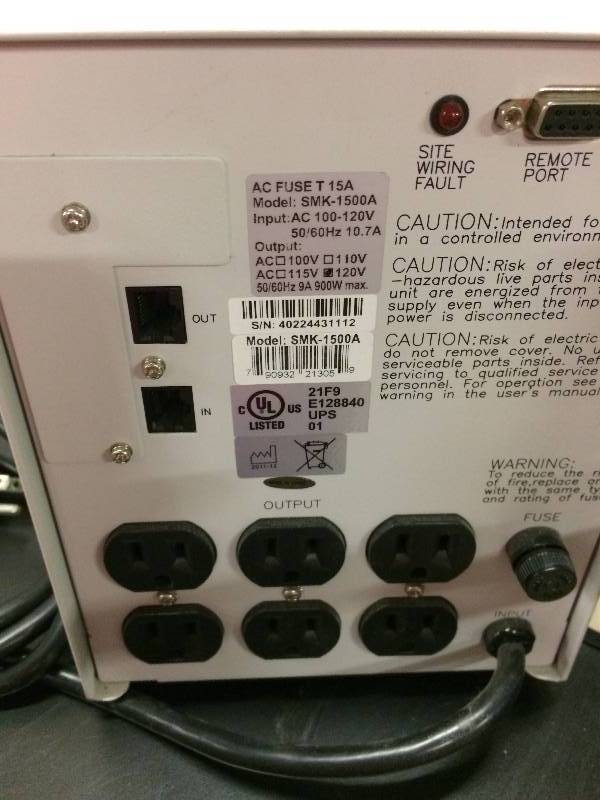 lot 8 image: ECM PowerCom SMK-600A Uninterruptible Power Supply UPS